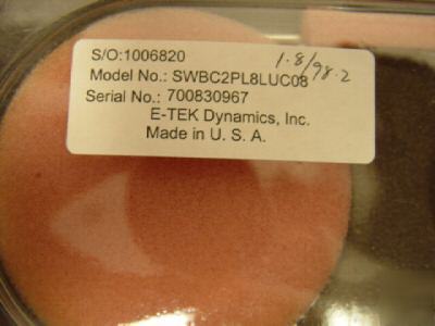 E-tek fiber optic 1X2 coupler lot of 5 SWBC2PL8LUC08