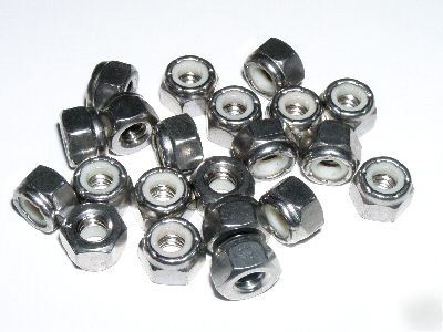 20 of stainless steel 18-8 lock nuts 3/8