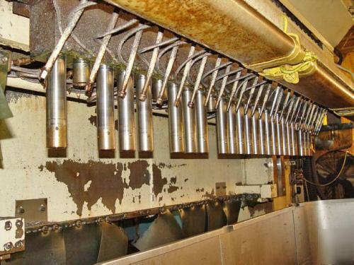 27 spindle moline HF68-10 cnc gang drill fanuc tap