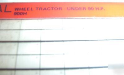 Case 900H tractor parts catalog microfiche