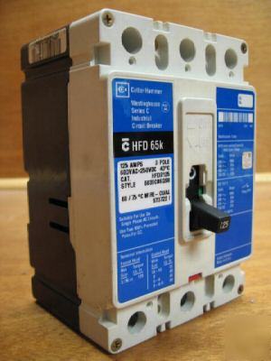 Cutler hammer westinghouse hfd HFD3125 125 amp 125A a