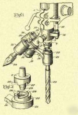 Drill press turret attachment 1945 us PATENT_W260
