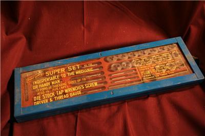 Finest quality super set # 550 tap and die set w/ case