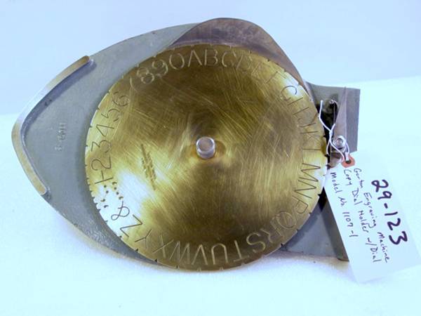 Gorton engraving machine copy dial holder w/ dial