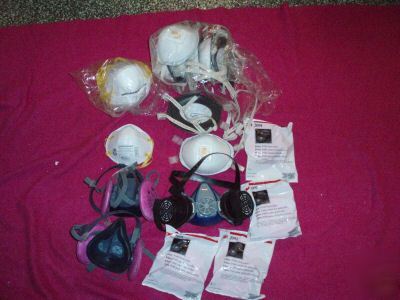 Half face respirators and dust masks