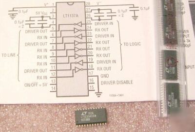 LT1133ACSW low power 5V RS232 drivers/receivers