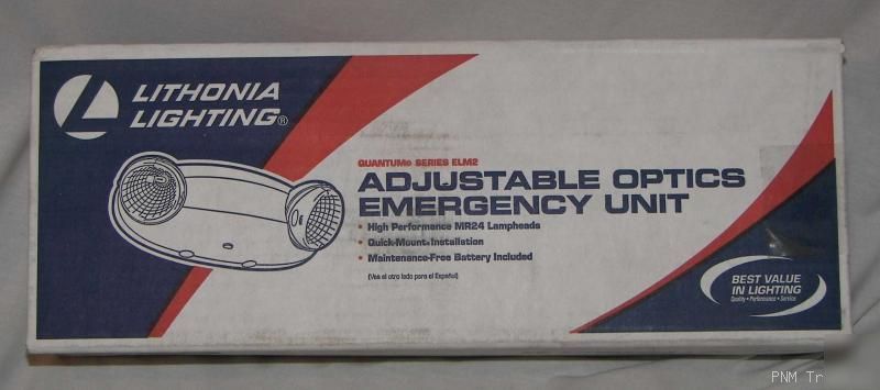 New lithonia lighting ELM2 4PH08 emergency light - 