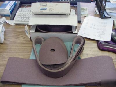 New lot of norton aluminum belts and disks. , see below