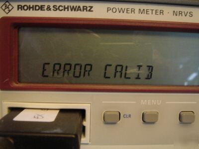 Rohde & schwarz nrvs power meter & nrv-Z1 18GHZ sensor 