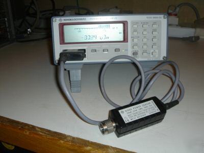 Rohde & schwarz nrvs power meter & nrv-Z1 18GHZ sensor 