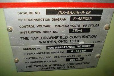 Taylor winfield spot welder 30 kva