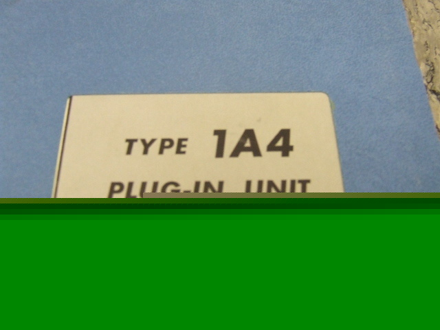 Tektronix type 1A4 plug-in unit instruction manual