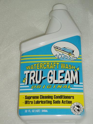 Tru gleam watercraft boat wash gel power & sail cleaner