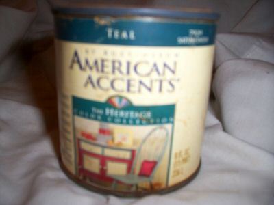 1/2PINT american accents teal 7929 satin finish paint
