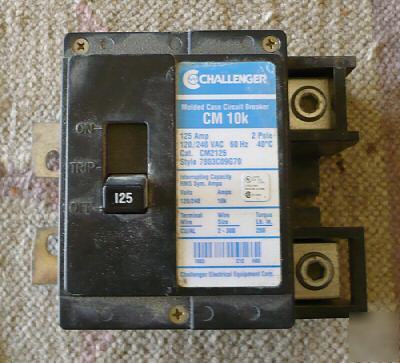 Challenger- 2 pole-125 amp circuit breaker 