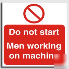 Do not start/ work.sign-adh.vinyl-300X300MM(pr-038-al)