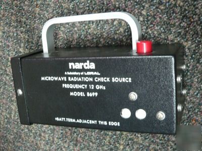 Narda 12 ghz microwave radiation check source p/n 8699
