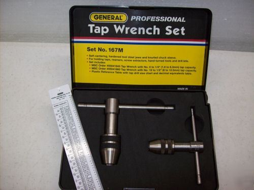 New general in box tap wrench set with factory case