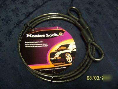 New master lock 8FT heavy duty braided steel cable ** **