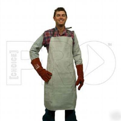 New quality grey leather welders apron 90CM x 60CM 