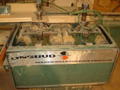 Onsrud w-2684H hyd tandem head contour profiler shaper