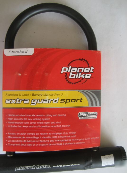 Planet bike standard shackle motorcycle u lock-pbk 2004