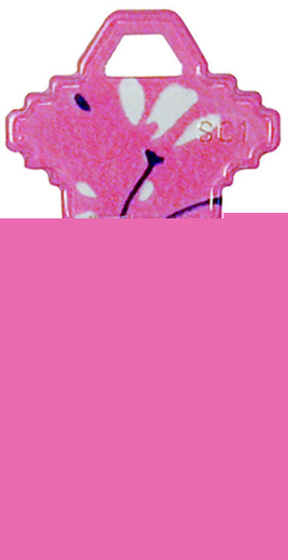 Schlage lock color key blank blanks SC1 - pink flower