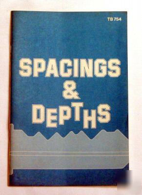 Spacings & depths - locksmith code book key cutting 