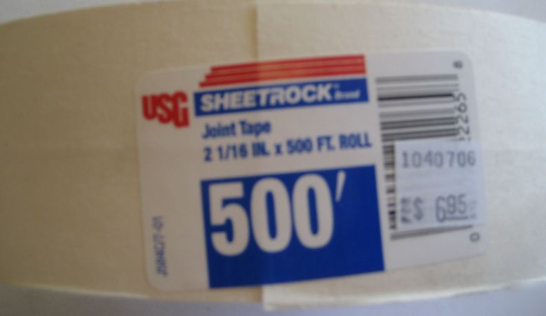 Usg sheetrock joint tape 2-1/16