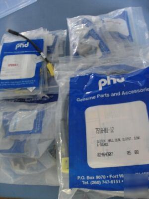  mix lot of 33 pc of phd inc reed switches & bracket