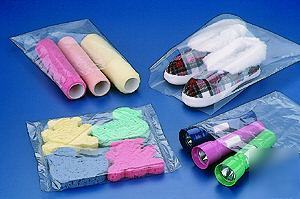 1000 - 6X12 2 mil clear plastic poly bags