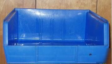 6 akro-mils bins plastic parts storage shelving rack