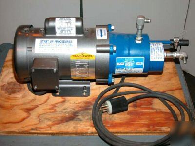 Baldor motor with monarch pump