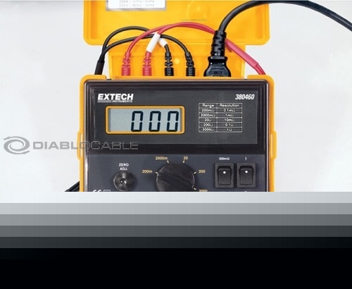 Extech 380460 precision milliohm 4-wire meter (110VAC)