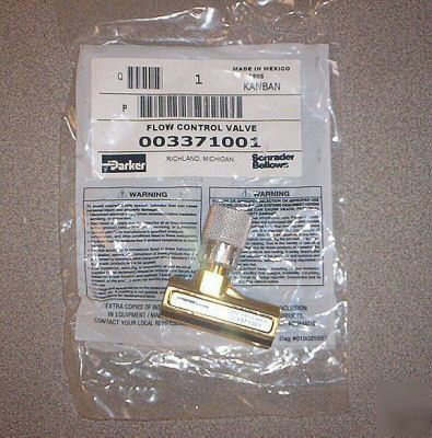 New parker 003371001 flow control air valve 1/4