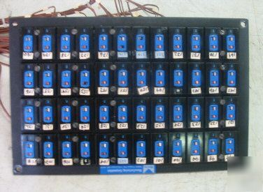 Thermocouple connector panel 48 connectors
