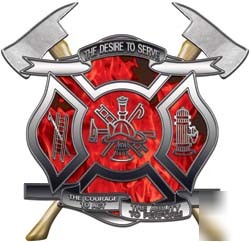 Firefighter decal reflective 4