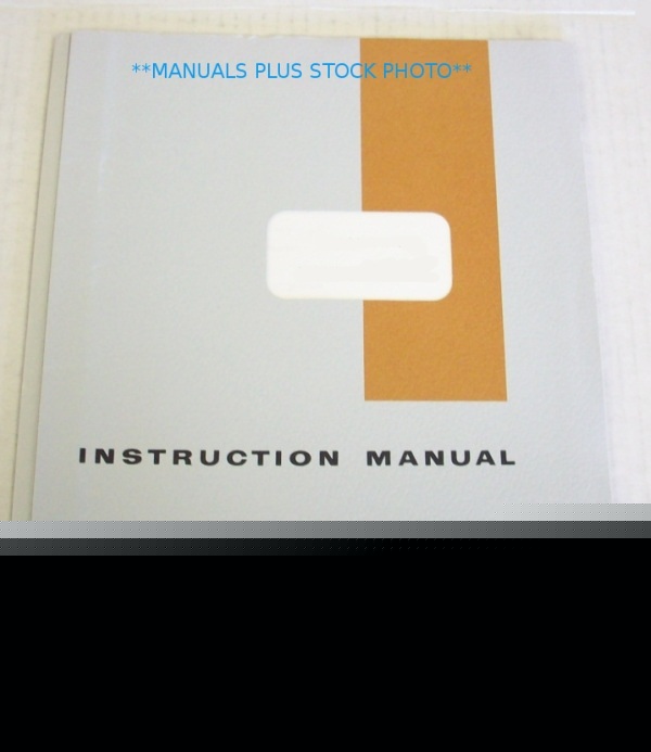 Kepco hb-525(m) op/sv manual - $5 shipping 