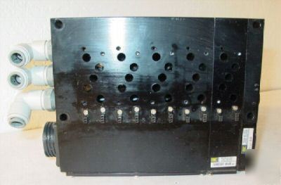 Mac solinoid valve 10 station manifold bar assembly