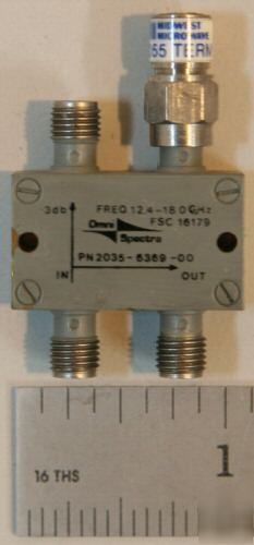 Omni-spectra hybrid coupler 3DB 12.4-18GHZ 2035-6369-00