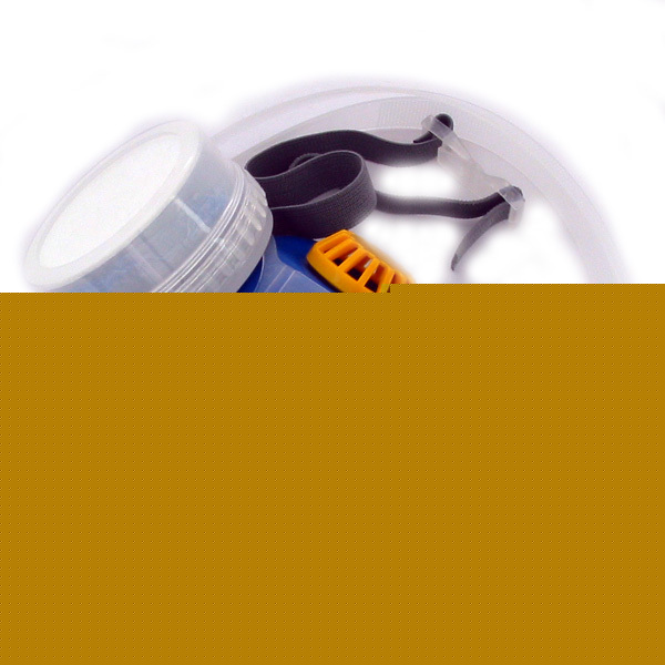 Paint spray respiratory dual cartridge face gas mask