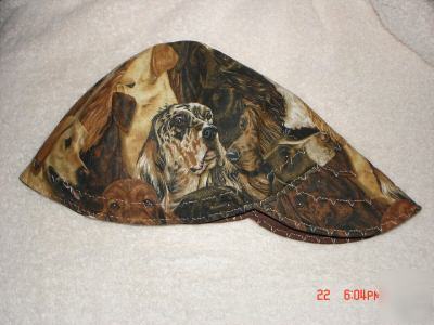 Welding cap hat beanie style reversible - dogs