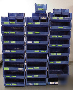 39 akro-mils akrobin unbreakable storage bin totes lot