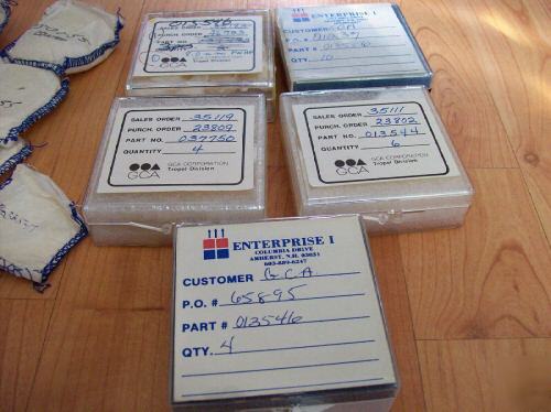 Lot of miscellaneous optics, filters, for laser (?) 