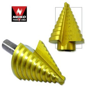 Pro-grade titanium step drill bit - 13/16