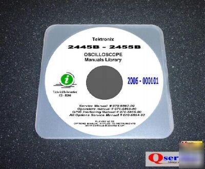 Tektronix tek 2455B operators+service+gpib+options cd
