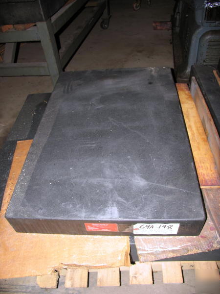24 in x 36 in x 4-1/4 in black granite surface plate