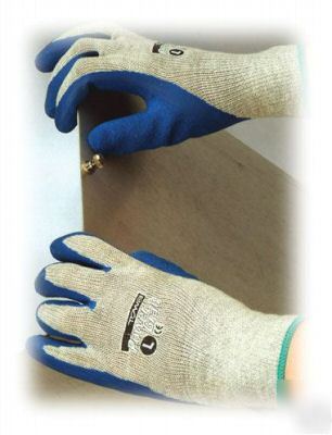 Powergrab coated poly/cotton work glove, md, lot of 12