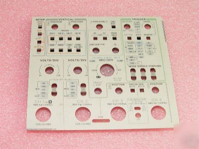 Tektronix tek 2465B / 2467B control panel faceplate