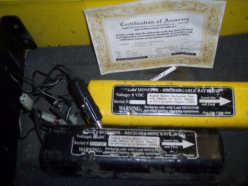 25 ton load monitor portable scale with remote